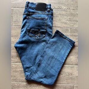 Jeanology Size 36 Straight Leg Jeans | Classic Blue Denim | Comfort Stretch